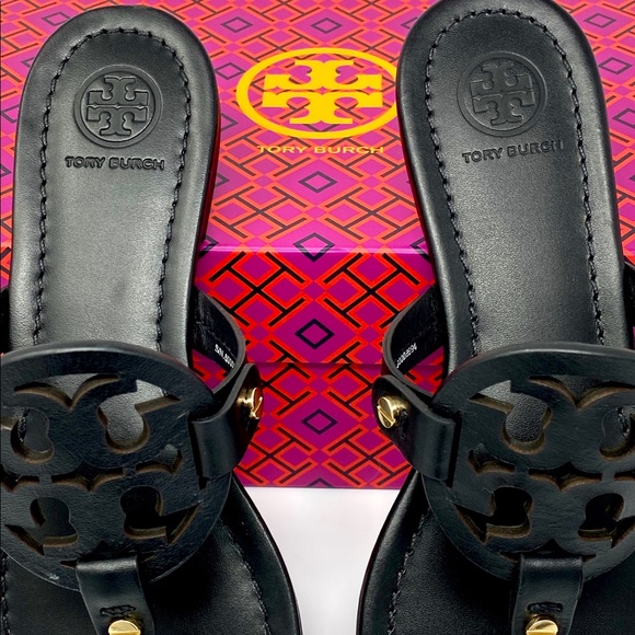Tory Burch Leather Miller Sandal - Picture 4 of 5